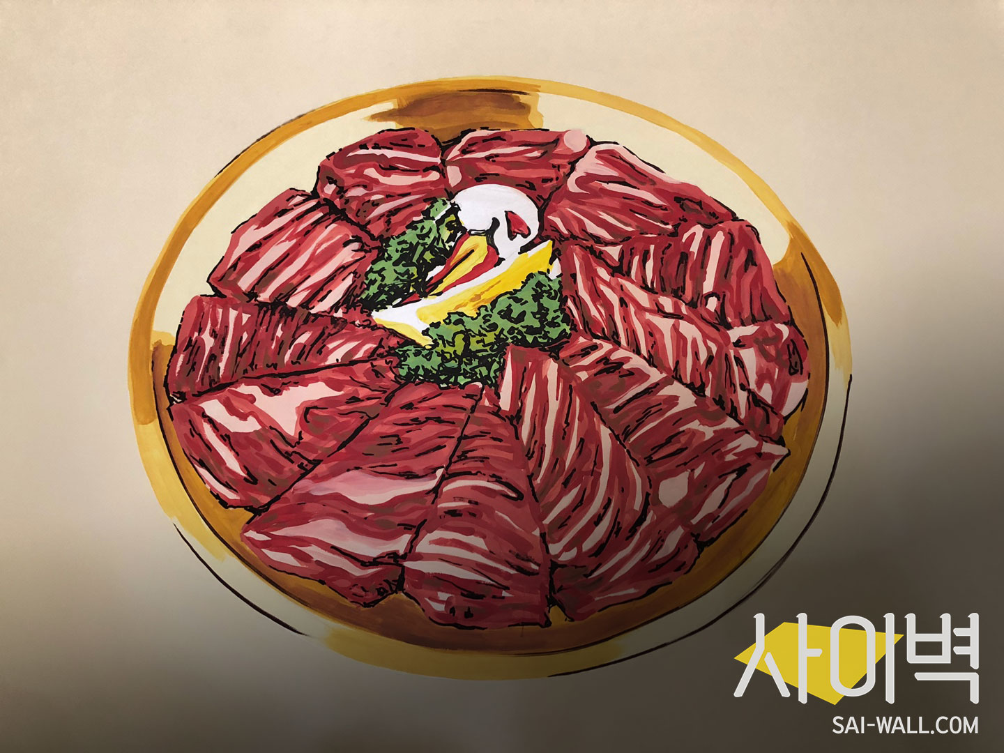 죽향안창집 벽화 벽화 시공 사진 7